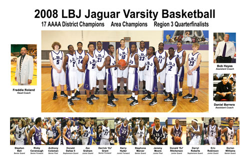 2008 Basketball Team Poster