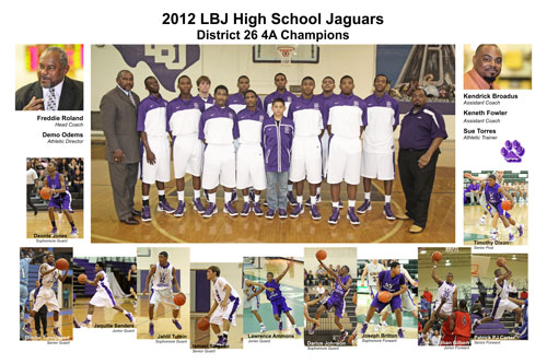 2012 Basketball Team Poster